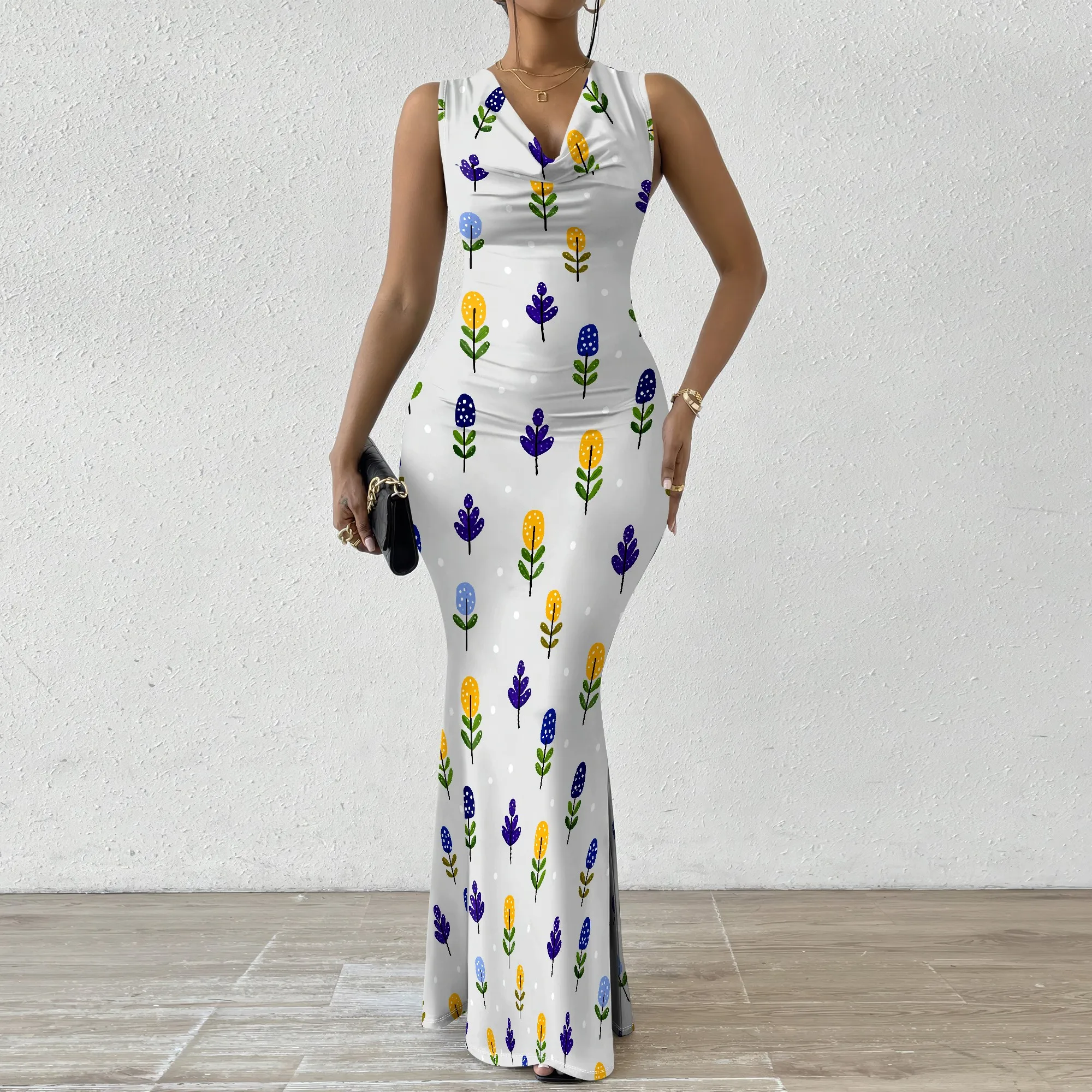 Floral V-Neck Maxi Dress for Women 2025 New Arrival Colorful Print Casual Summer Dress XS-2XL
Floral V-Neck Maxi Dress for Women 2025 New Arrival Colorful Print Casual Summer Dress XS-2XL