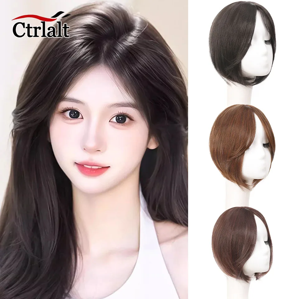 Straight Topper Hairpiece with Middle Part Bangs Synthetic Clip-In Hair Extension Invisible Top to Hide Bald or White Hair
Straight Topper Hairpiece with Middle Part Bangs Synthetic Clip-In Hair Extension Invisible Top to Hide Bald or White Hair