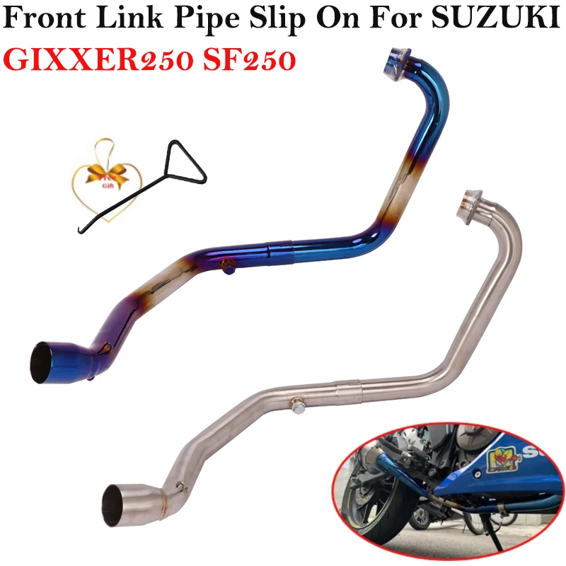 For SUZUKI GIXXER 250 GIXXER250 SF250 Motorcycle Exhaust Muffler Escape Slip On Modified Motorbike Front Tube Middle Link Pipe
For SUZUKI GIXXER 250 GIXXER250 SF250 Motorcycle Exhaust Muffler Escape Slip On Modified Motorbike Front Tube Middle Link Pipe