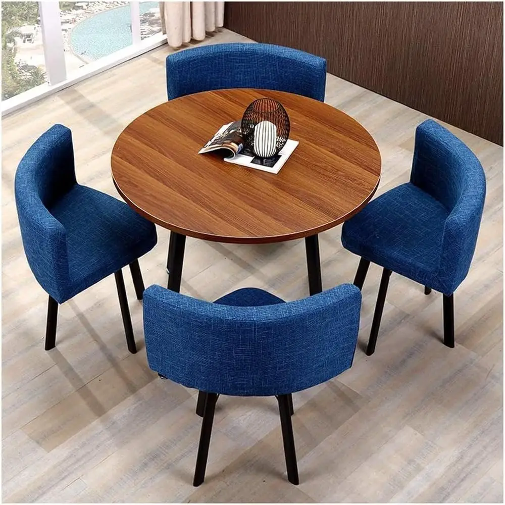 Contemporary 90cm Round Wood Table and Chair Set for Living Room, Balcony, or Lounge Area in Grey
Contemporary 90cm Round Wood Table and Chair Set for Living Room, Balcony, or Lounge Area in Grey