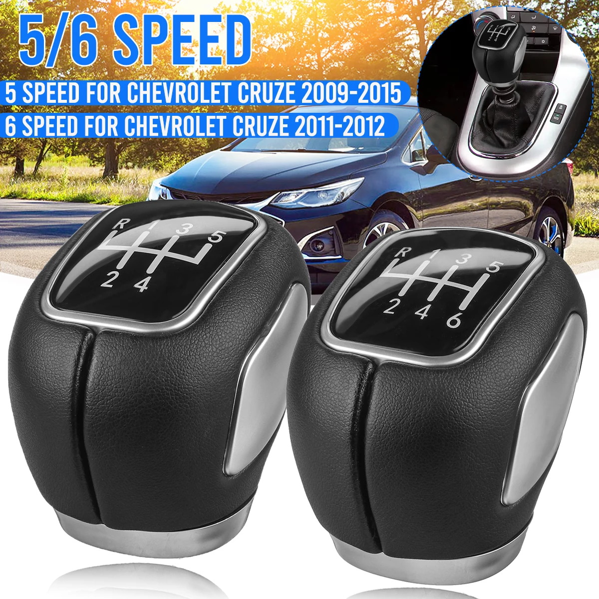 5/6 Speed Gear Shift Knob PU Leather Shifter Head Handle Lever Stick For Chevrolet Cruze 2009 2010 2011 2012 2013 2014 2015
5/6 Speed Gear Shift Knob PU Leather Shifter Head Handle Lever Stick For Chevrolet Cruze 2009 2010 2011 2012 2013 2014 2015