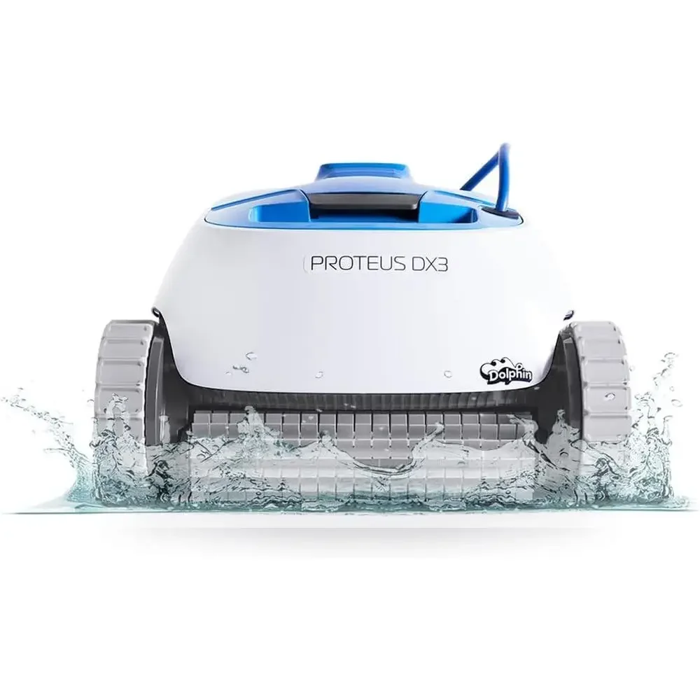 Automatic Robotic Pool Cleaner with Wall Climb and Scrubber Brush, Suitable for Both In-ground and Above-ground Pools up to 33 T
Automatic Robotic Pool Cleaner with Wall Climb and Scrubber Brush, Suitable for Both In-ground and Above-ground Pools up to 33 T