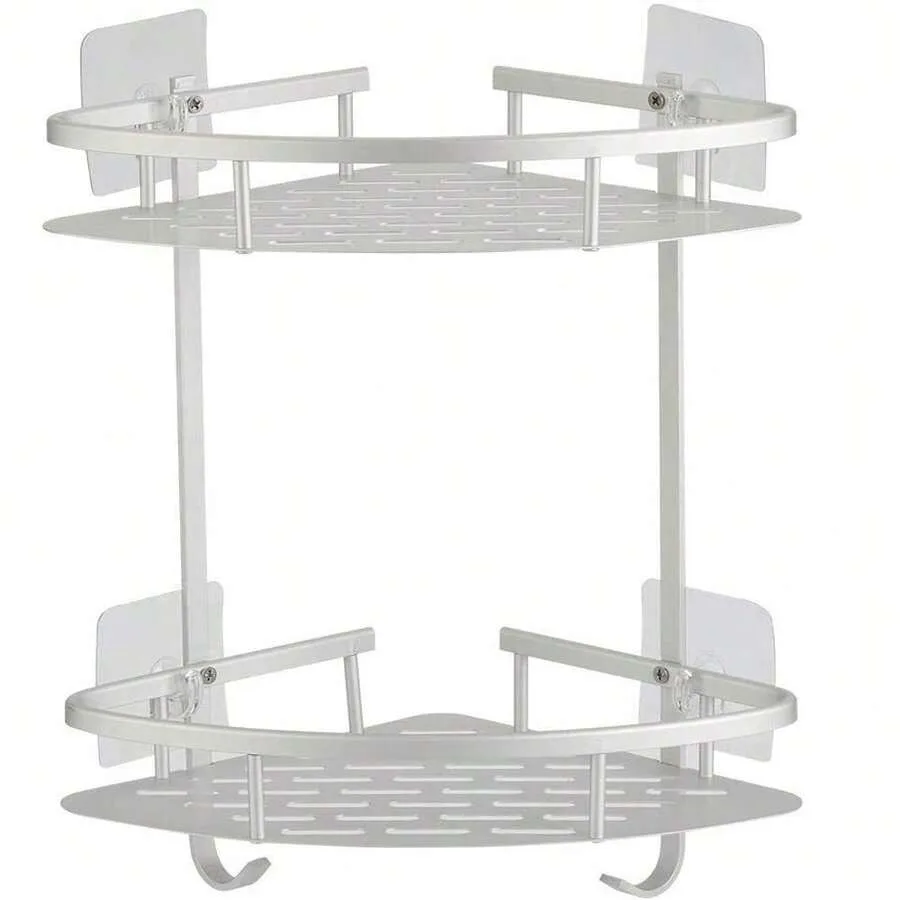 Hawsam No Drilling Bathroom Corner Shelves, Aluminum 2 Tier Shower Shel F Caddy Adhesive Storage Basket For Shampoo Corner
Hawsam No Drilling Bathroom Corner Shelves, Aluminum 2 Tier Shower Shel F Caddy Adhesive Storage Basket For Shampoo Corner