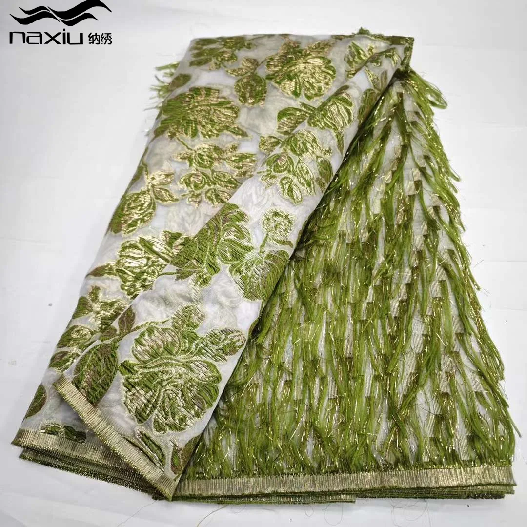 Madison 2024 African Brocade Jacquard High Quality Organza Lace Fabric Nigerian Gilding Brocade Lace Tulle Lace For Dress
Madison 2024 African Brocade Jacquard High Quality Organza Lace Fabric Nigerian Gilding Brocade Lace Tulle Lace For Dress
