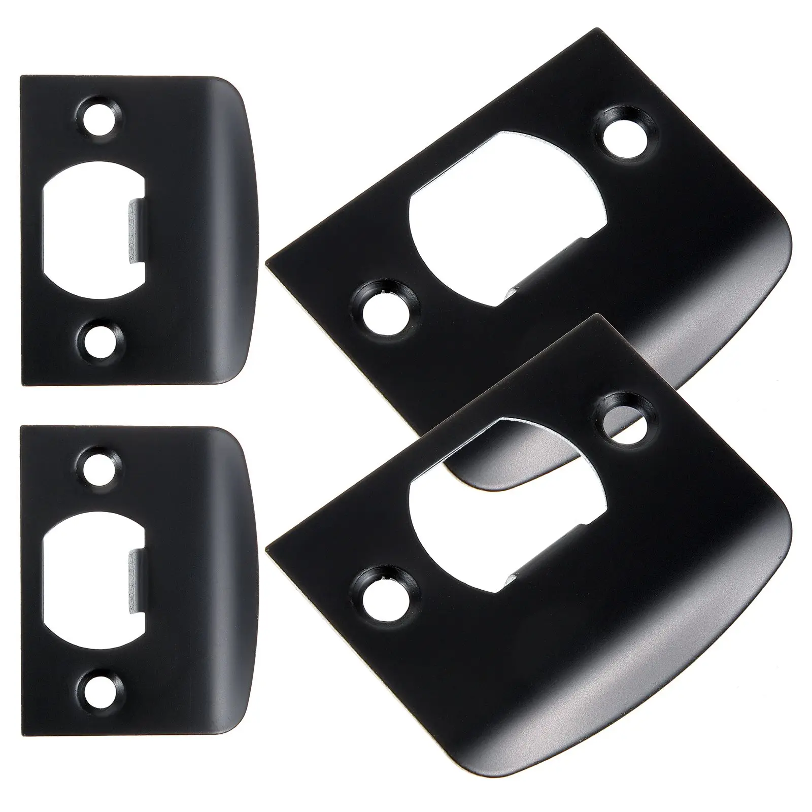 4pcs Door Lock Guide Latch Plate Black Front Reinforcement Kit Strike Covers Deadbolt Most Doors Security Stainless Steel Plates
4pcs Door Lock Guide Latch Plate Black Front Reinforcement Kit Strike Covers Deadbolt Most Doors Security Stainless Steel Plates