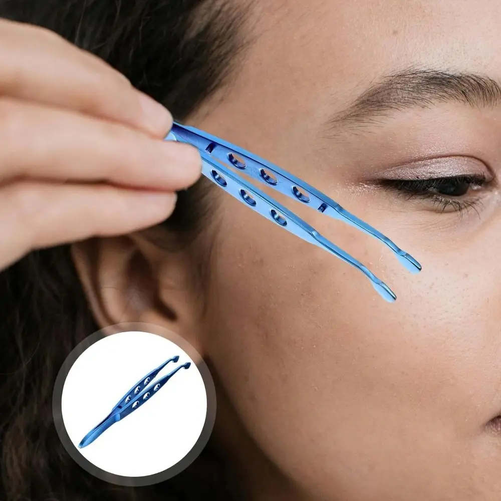Metal Meibomian Gland Expressor Large Square Head Stainless Steel Eyelid Tweezers Blue Three-Hole Eyelid Precision Tool
Metal Meibomian Gland Expressor Large Square Head Stainless Steel Eyelid Tweezers Blue Three-Hole Eyelid Precision Tool