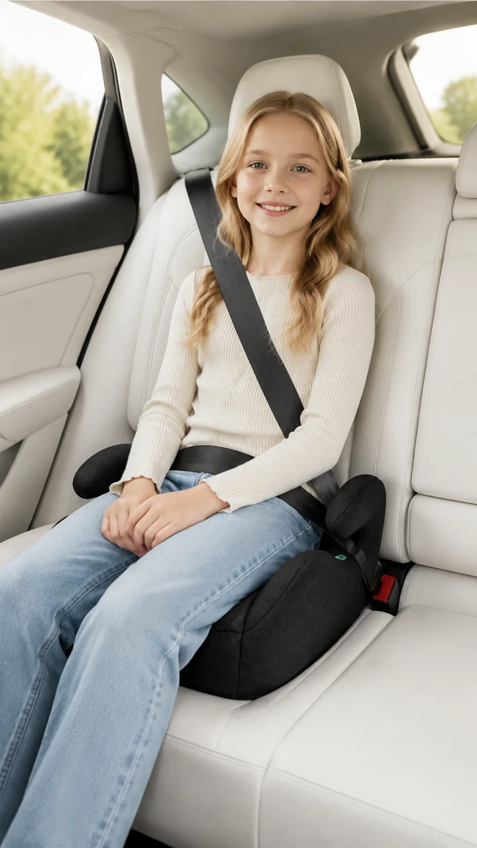 Lightweight Portable Backless Booster Car Seat for Kids 4-12 Years Secure Belt Positioning Comfortable Travel Booster Seat
Lightweight Portable Backless Booster Car Seat for Kids 4-12 Years Secure Belt Positioning Comfortable Travel Booster Seat