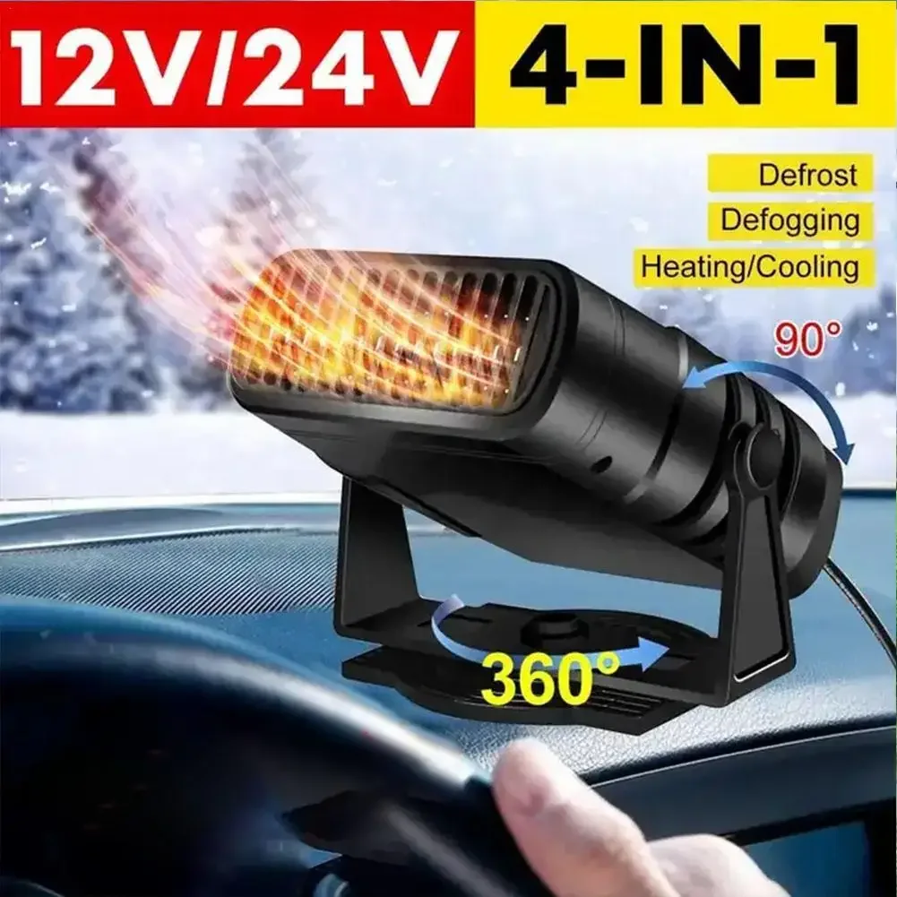 200W Car Heater 12V/24V Portable Car Heater Fan 2 IN 1 Electric Cooling Heating Auto Windshield Defroster Car Anti-Fog Heater
200W Car Heater 12V/24V Portable Car Heater Fan 2 IN 1 Electric Cooling Heating Auto Windshield Defroster Car Anti-Fog Heater