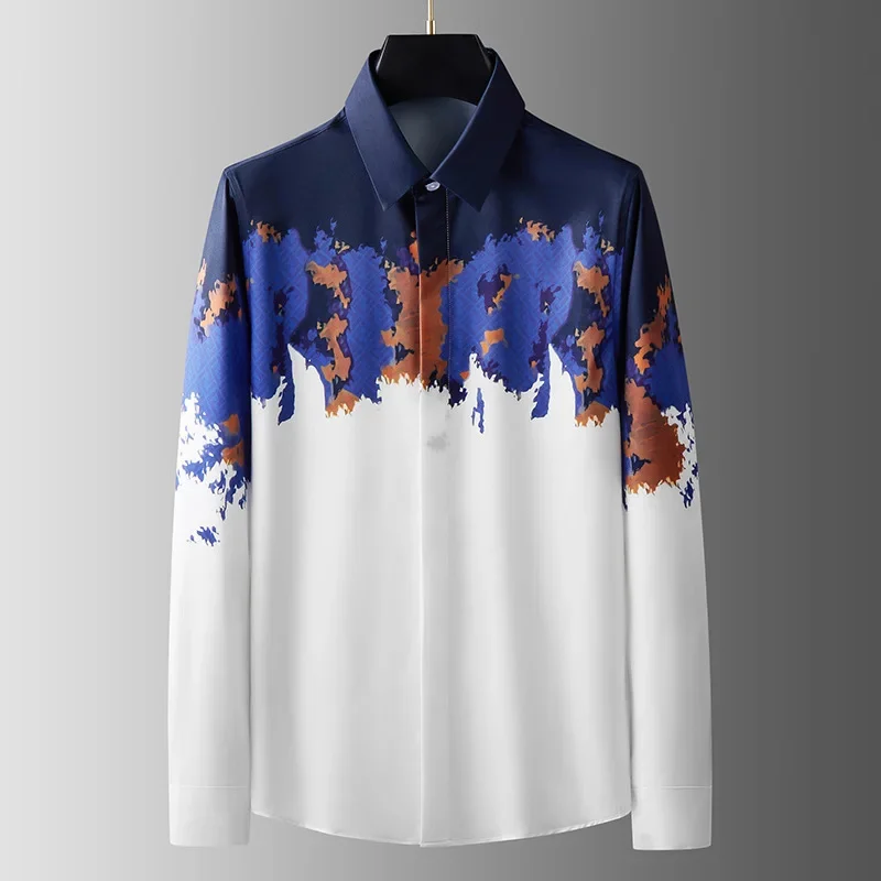Fashion Men's Long Sleeve Shirts Simple splicing Pattern 3D Printed Men's Clothing Button Shirt Autumn Casual Outdoor Shirt
Fashion Men's Long Sleeve Shirts Simple splicing Pattern 3D Printed Men's Clothing Button Shirt Autumn Casual Outdoor Shirt