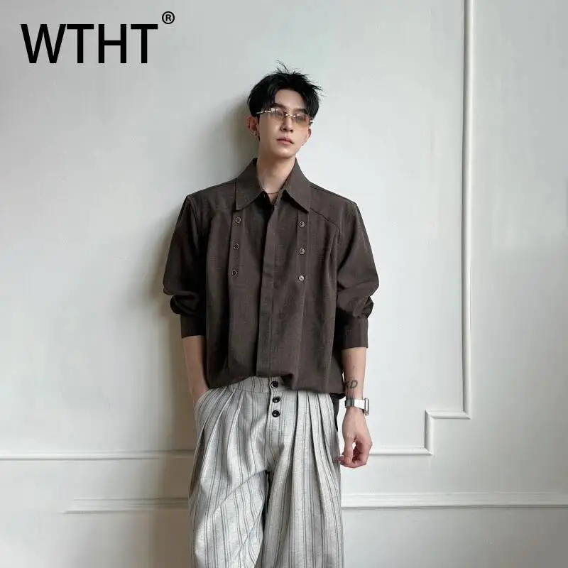 WTHT Fashion Men's Solid Color Pleated Button Design Shirts Trendy 2026 Summer Long Sleeves Single-breasted Tops Male 2A3053
WTHT Fashion Men's Solid Color Pleated Button Design Shirts Trendy 2026 Summer Long Sleeves Single-breasted Tops Male 2A3053