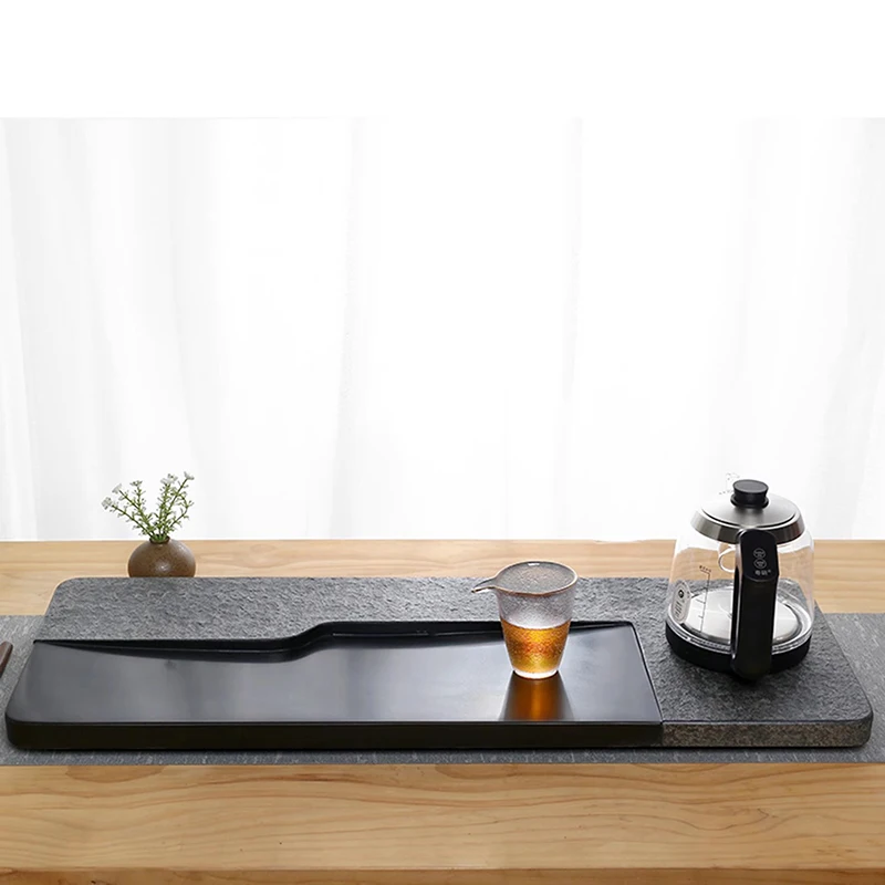 Luxury Decorative Tea Tray Living Room Black Stone Ceremony Office Pot Valet Chinese Tea Tray Kitchen Bandejas Home Products
Luxury Decorative Tea Tray Living Room Black Stone Ceremony Office Pot Valet Chinese Tea Tray Kitchen Bandejas Home Products