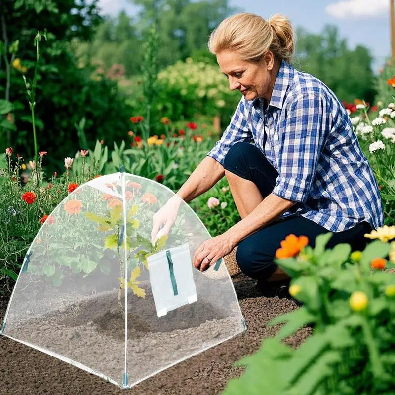 Plant Protectors Breathable Greenhouse Plant Covers Light-Transmitting Weatherproof Protective Tent Gardening Accessories For
Plant Protectors Breathable Greenhouse Plant Covers Light-Transmitting Weatherproof Protective Tent Gardening Accessories For