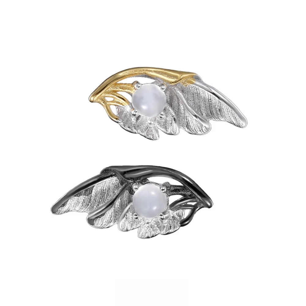 S925 Sterling Silver Earring Wings Shape Stud Earrings White Agate Women's Fashion Jewelry Original Design Wholesale Ins Party
S925 Sterling Silver Earring Wings Shape Stud Earrings White Agate Women's Fashion Jewelry Original Design Wholesale Ins Party