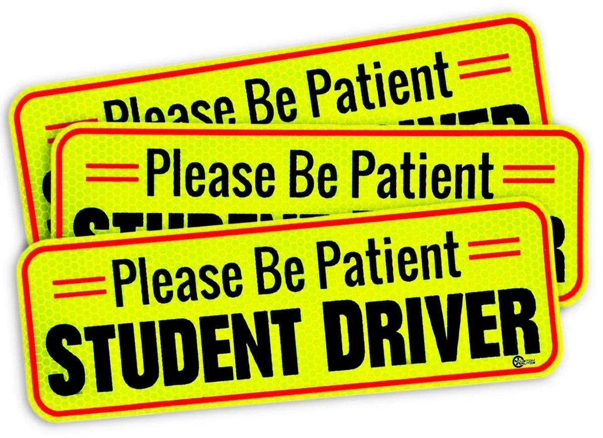 3xCar Student Driver Sticker- Bumper Decal Side Please Be Patient Drive Kids, Teens, Beginners
3xCar Student Driver Sticker- Bumper Decal Side Please Be Patient Drive Kids, Teens, Beginners