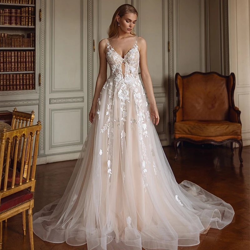 Simplicity Wedding Dress Organza With Embroidery A-Line Floor Length Ball Gown Beach Sleeveless V-Neck Bride Vestido De Novia
Simplicity Wedding Dress Organza With Embroidery A-Line Floor Length Ball Gown Beach Sleeveless V-Neck Bride Vestido De Novia