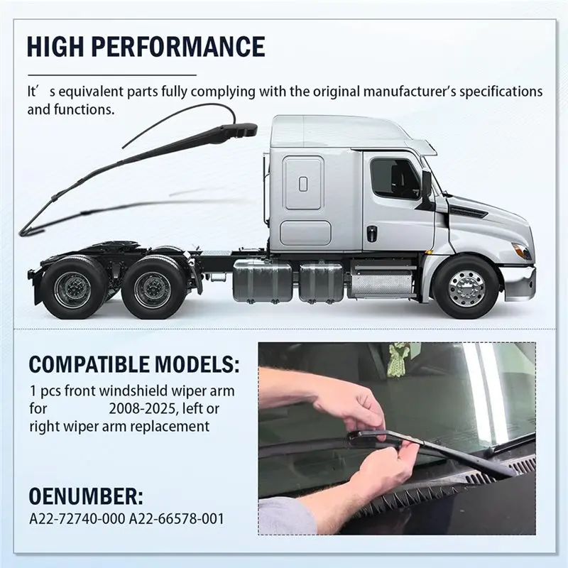 Front Windshield Wiper Parts A22-72740-000 A22-66578-001 For Freightliner Cascadia 2008-2025 Vehicle Accessories-L94A
Front Windshield Wiper Parts A22-72740-000 A22-66578-001 For Freightliner Cascadia 2008-2025 Vehicle Accessories-L94A