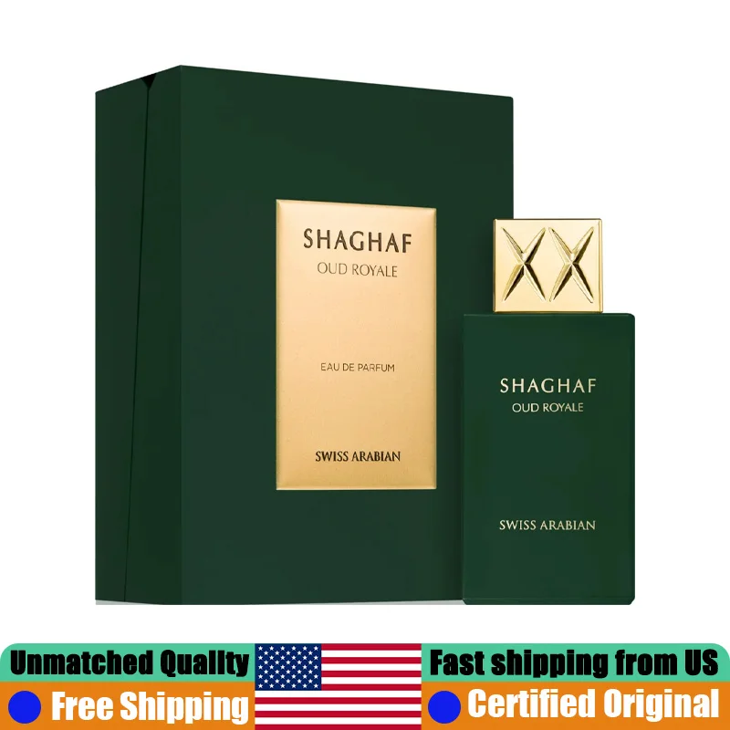 Swiss Arabian Shaghaf Oud Royale EDP Spray 2.5 Oz Premium Arabian Perfumes 75ML Lasting Woody Spicy Oud Unisex Pheromone Cologne
Swiss Arabian Shaghaf Oud Royale EDP Spray 2.5 Oz Premium Arabian Perfumes 75ML Lasting Woody Spicy Oud Unisex Pheromone Cologne