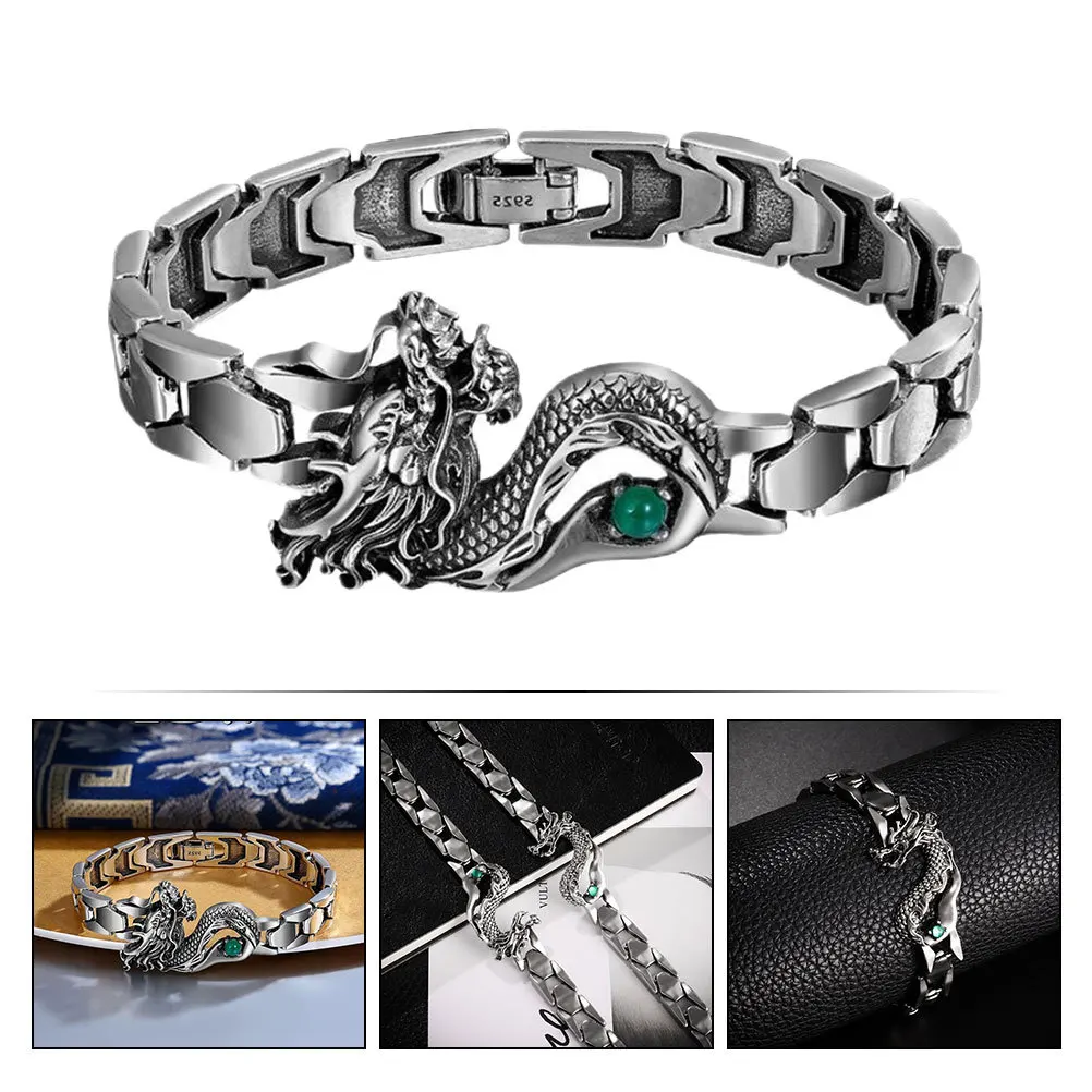 Dragon Totem Bracelet Wristband Zinc Alloy Durable Fade Resistant Adjustable Men Women Chinese New Year Bracelets Jewelry
Dragon Totem Bracelet Wristband Zinc Alloy Durable Fade Resistant Adjustable Men Women Chinese New Year Bracelets Jewelry