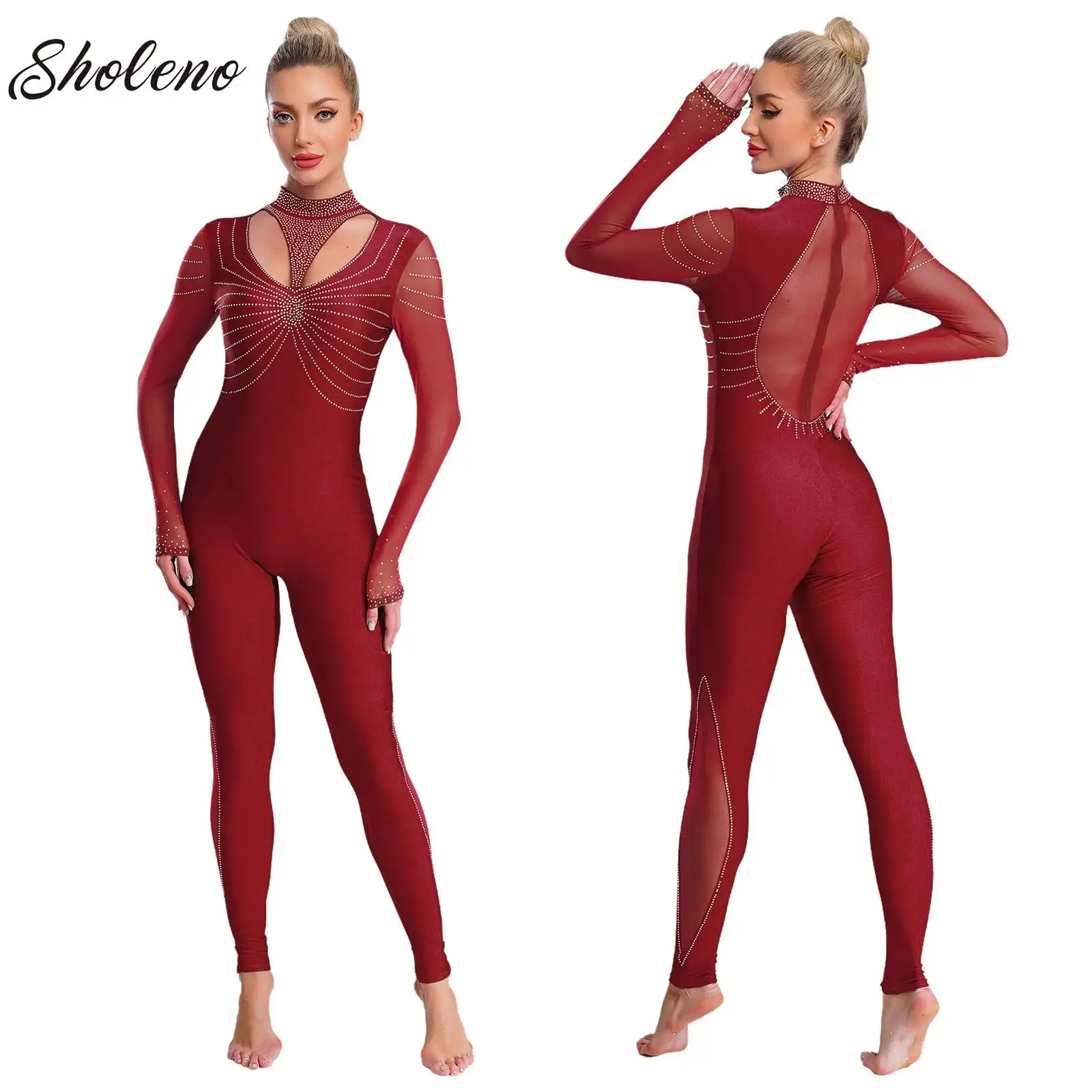 Womens Long Sleeve Gymnastics Leotard Bodysuit Teens Gymnastics Jumpsuit for Adults Romper Ballet Dance Costume Dancewear
Womens Long Sleeve Gymnastics Leotard Bodysuit Teens Gymnastics Jumpsuit for Adults Romper Ballet Dance Costume Dancewear