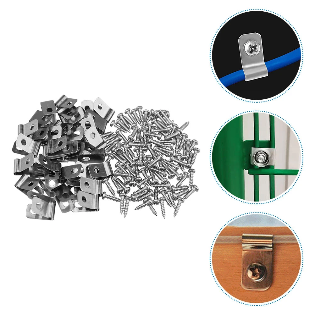 200pcs Heavy Duty Stainless Steel Wire Clips Silver Reusable Fence Fasteners for Mesh Woven Fencing Galvanized Staple
200pcs Heavy Duty Stainless Steel Wire Clips Silver Reusable Fence Fasteners for Mesh Woven Fencing Galvanized Staple