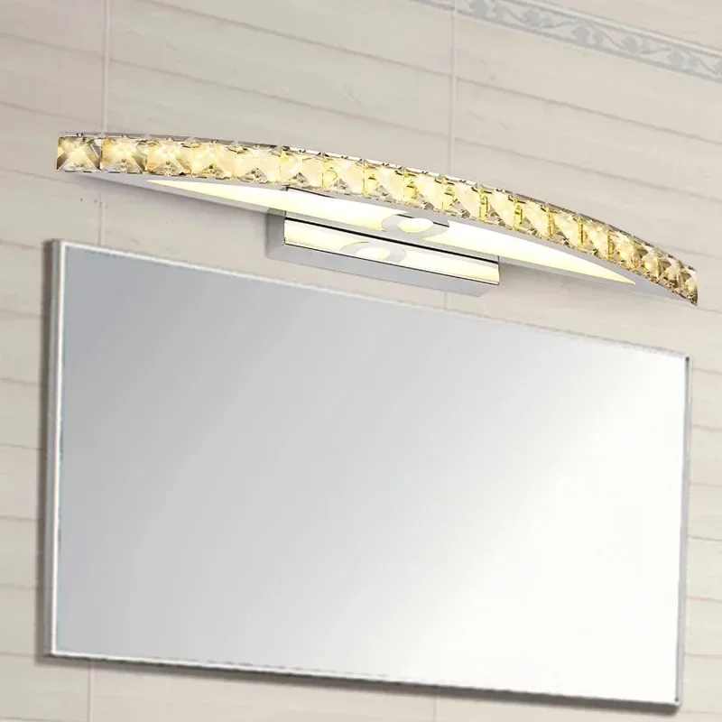 Crystal Mirror Front Light Waterproof LED Bathroom Stainless Steel Indoor Mirror Wall Lamp
Crystal Mirror Front Light Waterproof LED Bathroom Stainless Steel Indoor Mirror Wall Lamp