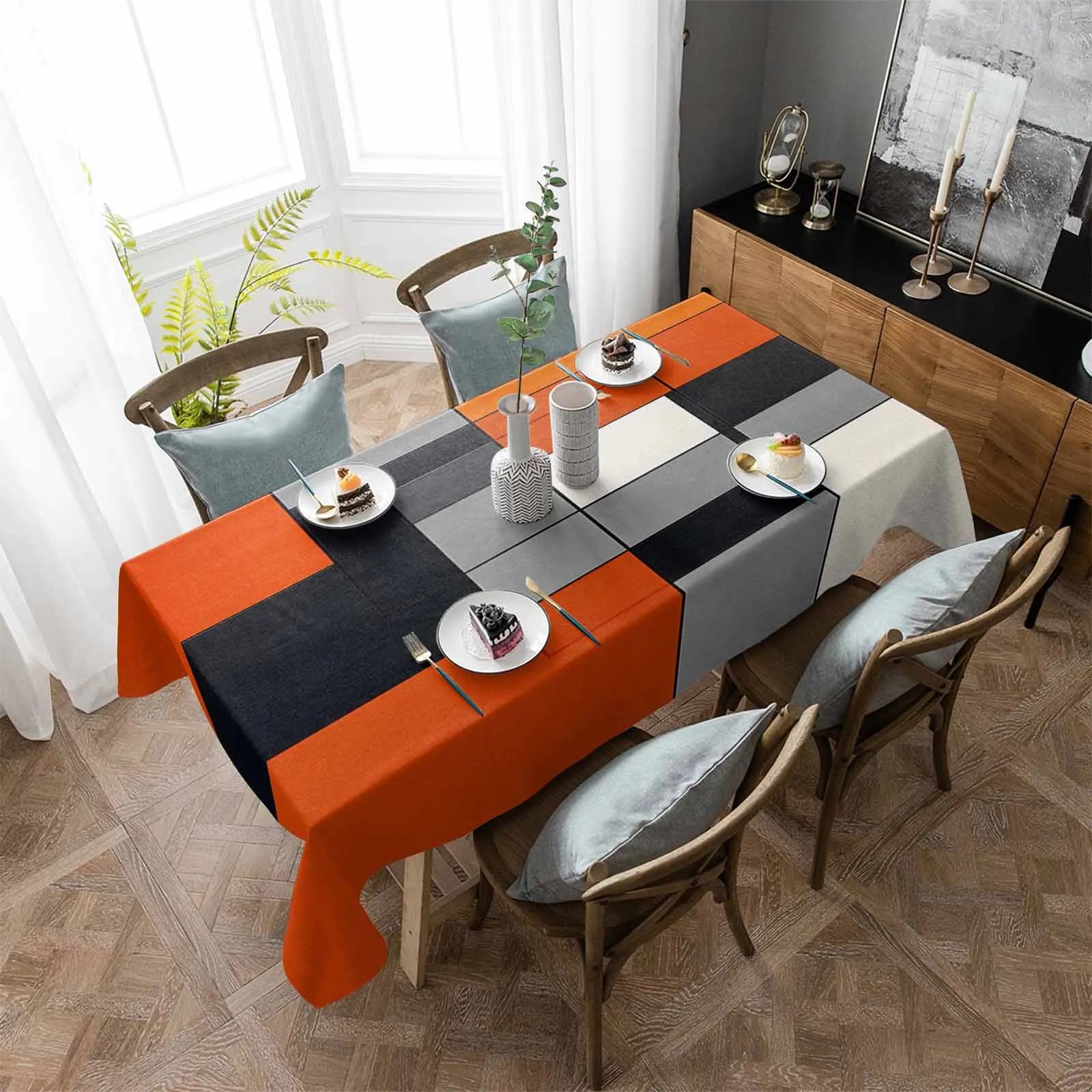 Modern Orange Color Block Waterproof Table Cloth Holiday Wedding Party Rectangular Table Cover Home Kitchen Decor
Modern Orange Color Block Waterproof Table Cloth Holiday Wedding Party Rectangular Table Cover Home Kitchen Decor