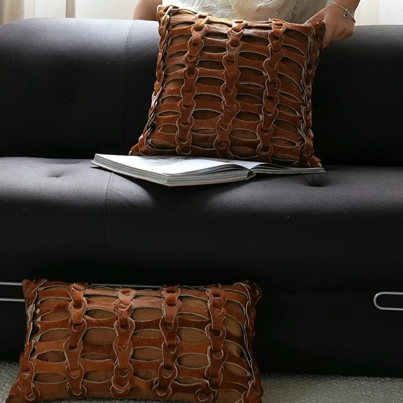 Modern Minimalist Handwoven Throw Pillow,Breathable Lumbar Cushion for Sofa,Soft Square Backrest for room, Aesthetic Home Decor
Modern Minimalist Handwoven Throw Pillow,Breathable Lumbar Cushion for Sofa,Soft Square Backrest for room, Aesthetic Home Decor
