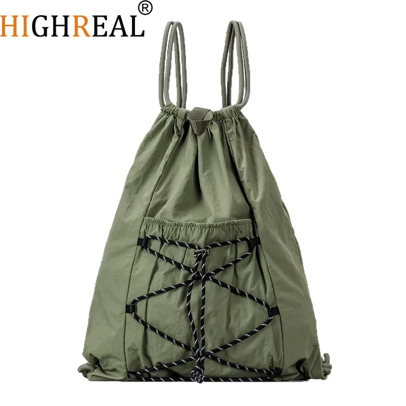 Japanese Casual Drawsting Backapks for Women Lightweight Nylon Outdoor Backpack Large Capacity Travel Bags
Japanese Casual Drawsting Backapks for Women Lightweight Nylon Outdoor Backpack Large Capacity Travel Bags
