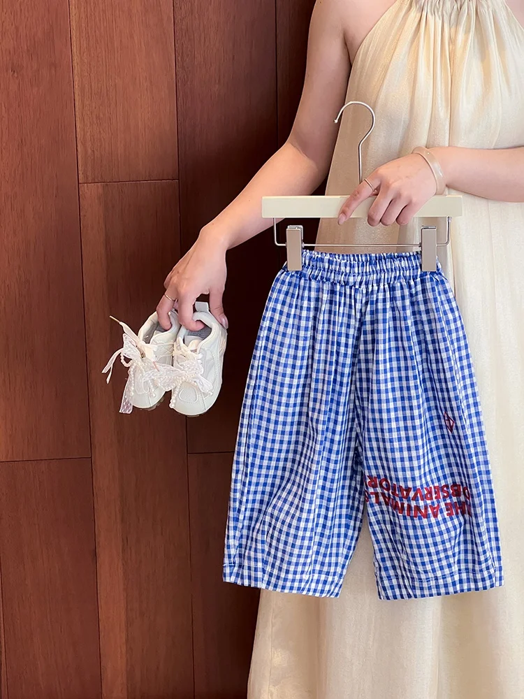 Boys Summer Wide Leg Sweatpants Casual Breathable Plaid Korean Style Long Pants Baby Straight Leg Trousers Comfortable Fit
Boys Summer Wide Leg Sweatpants Casual Breathable Plaid Korean Style Long Pants Baby Straight Leg Trousers Comfortable Fit