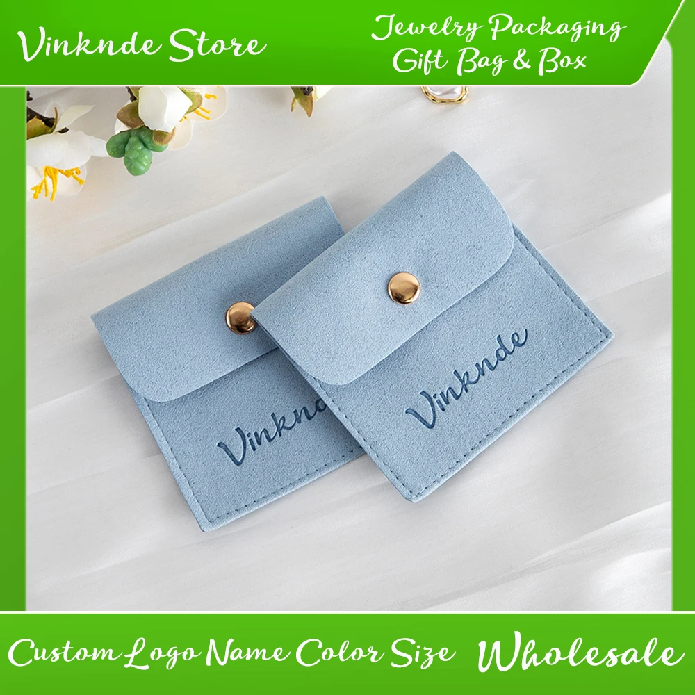 100Pcs Fashion Microfiber Jewelry Bag Custom Logo Mini Earrings Rings Packaging Snap Pouch Wedding Travel Portable Storage Gift
100Pcs Fashion Microfiber Jewelry Bag Custom Logo Mini Earrings Rings Packaging Snap Pouch Wedding Travel Portable Storage Gift