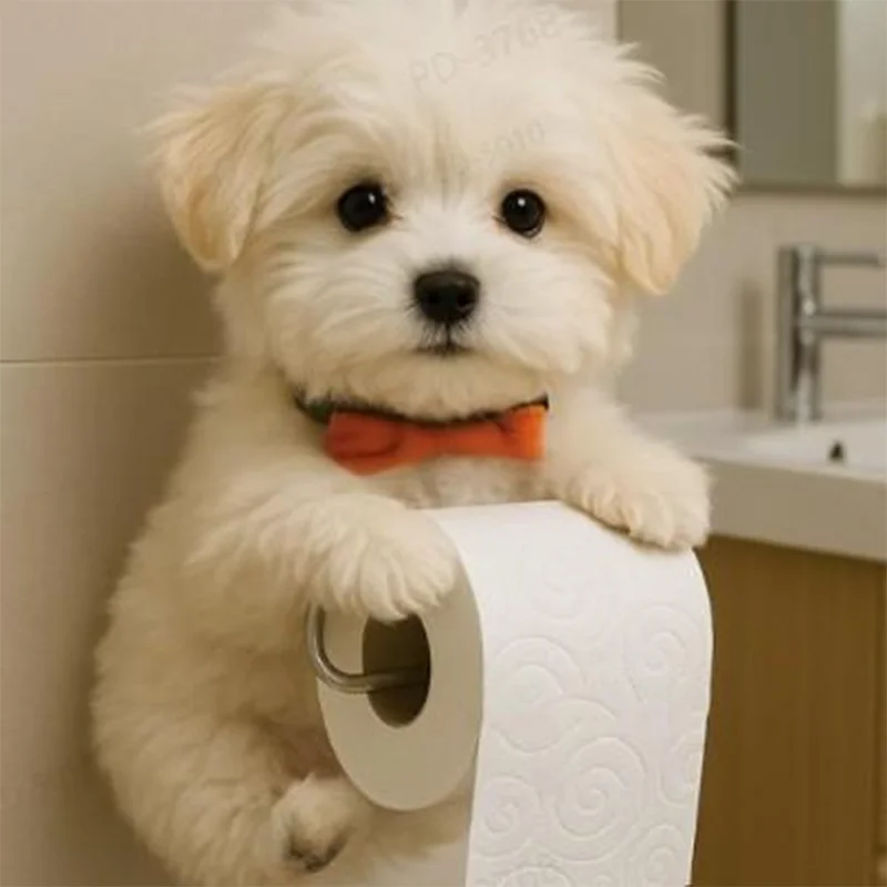 Dog Toilet Paper Roll Holder Funny Resin Animal Statue Wall-Mounted Toilet Paper Holder -Bathroom Tissue Roll Organizer Decor
Dog Toilet Paper Roll Holder Funny Resin Animal Statue Wall-Mounted Toilet Paper Holder -Bathroom Tissue Roll Organizer Decor