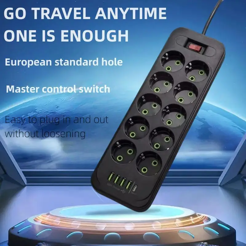 EU plug AC socket power board multi tap extension cord power socket household multi port charging multi plug network filter
EU plug AC socket power board multi tap extension cord power socket household multi port charging multi plug network filter