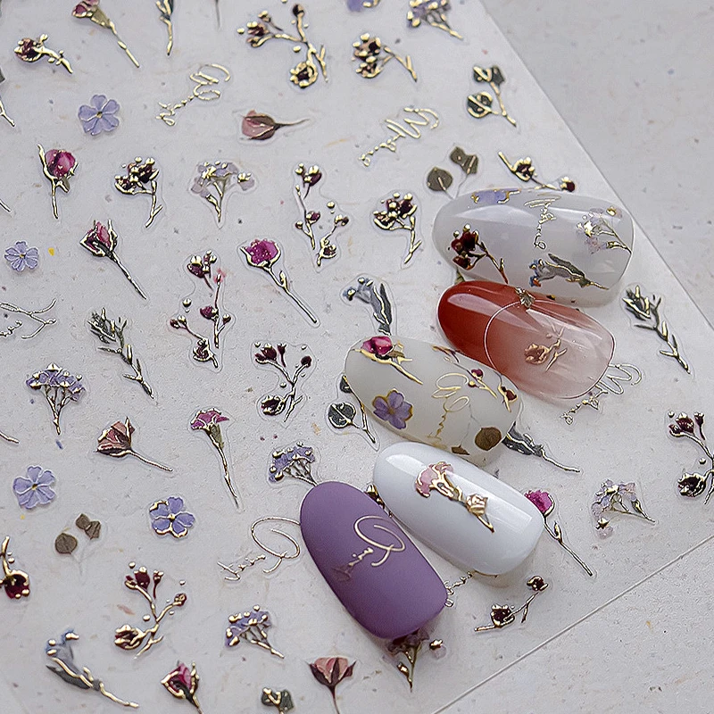 Dried Roses Gold Stamping Wildflowers Vintage Flower Bowknot Sunflower Peony Camellia Daisy Lily Nail Art Sticker Manicure Decal
Dried Roses Gold Stamping Wildflowers Vintage Flower Bowknot Sunflower Peony Camellia Daisy Lily Nail Art Sticker Manicure Decal