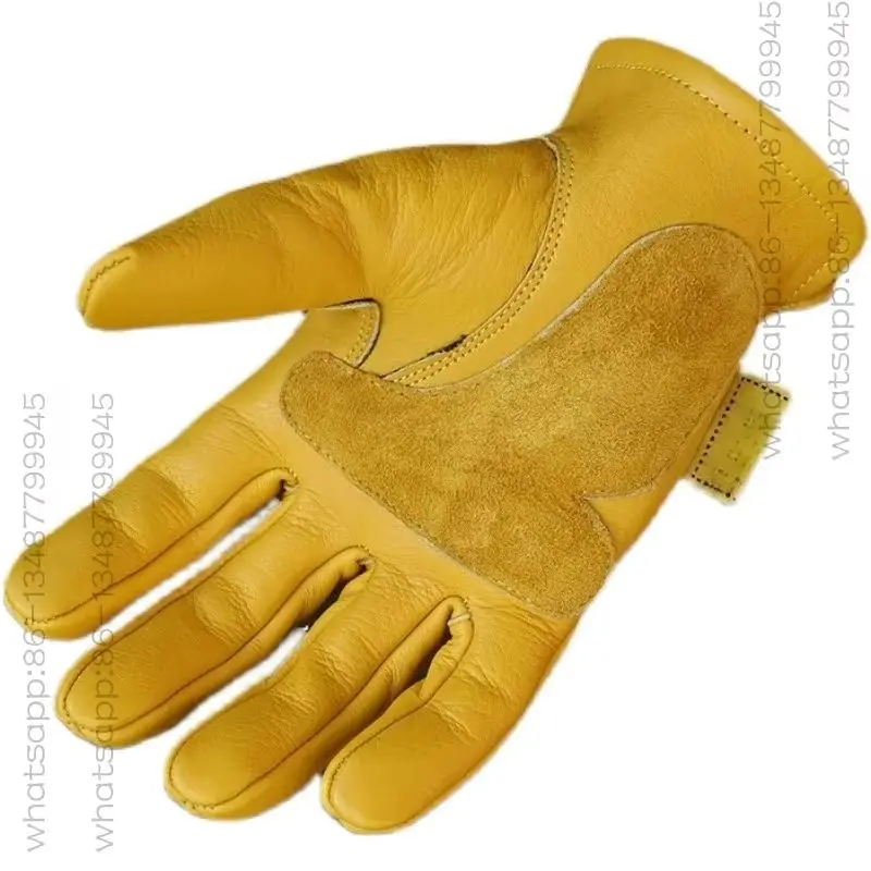 Cowhide Motorcycle Outdoor Motorcycle Riding Leather Gloves for Men, Anti Slip and Wear-resistant Yellow Knight Retro
Cowhide Motorcycle Outdoor Motorcycle Riding Leather Gloves for Men, Anti Slip and Wear-resistant Yellow Knight Retro