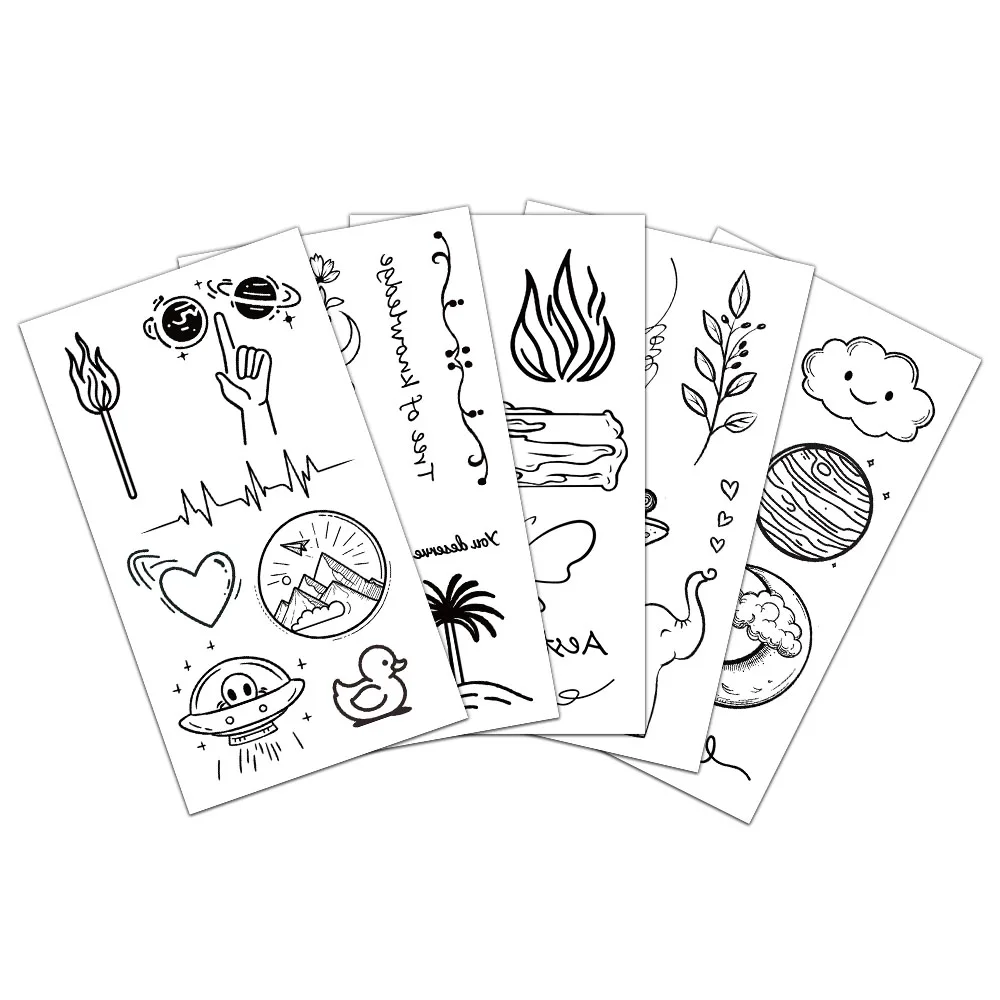 10 шт., черно-белые линии, татуировки, наклейки, поддельные татуировки, сердца-бабочки, персонализированные ретро-тату, высококачественные водонепроницаемые татуировки 
10 шт., черно-белые линии, татуировки, наклейки, поддельные татуировки, сердца-бабочки, персонализированные ретро-тату, высококачественные водонепроницаемые татуировки