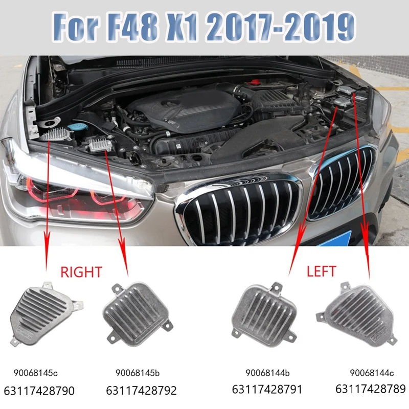 4Pcs Left&Right For-BMW X1 F48 2017-2019 LED DRL Headlight Daytime Running Light Control Module 63117428791 63117428792
4Pcs Left&Right For-BMW X1 F48 2017-2019 LED DRL Headlight Daytime Running Light Control Module 63117428791 63117428792