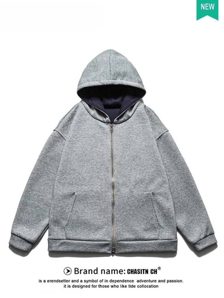 Cleanfit American Grey Hooded Open Cardigan Men's Spring Autumn Heavyweight Retro Loose Versatile Couple's Jacket
Cleanfit American Grey Hooded Open Cardigan Men's Spring Autumn Heavyweight Retro Loose Versatile Couple's Jacket