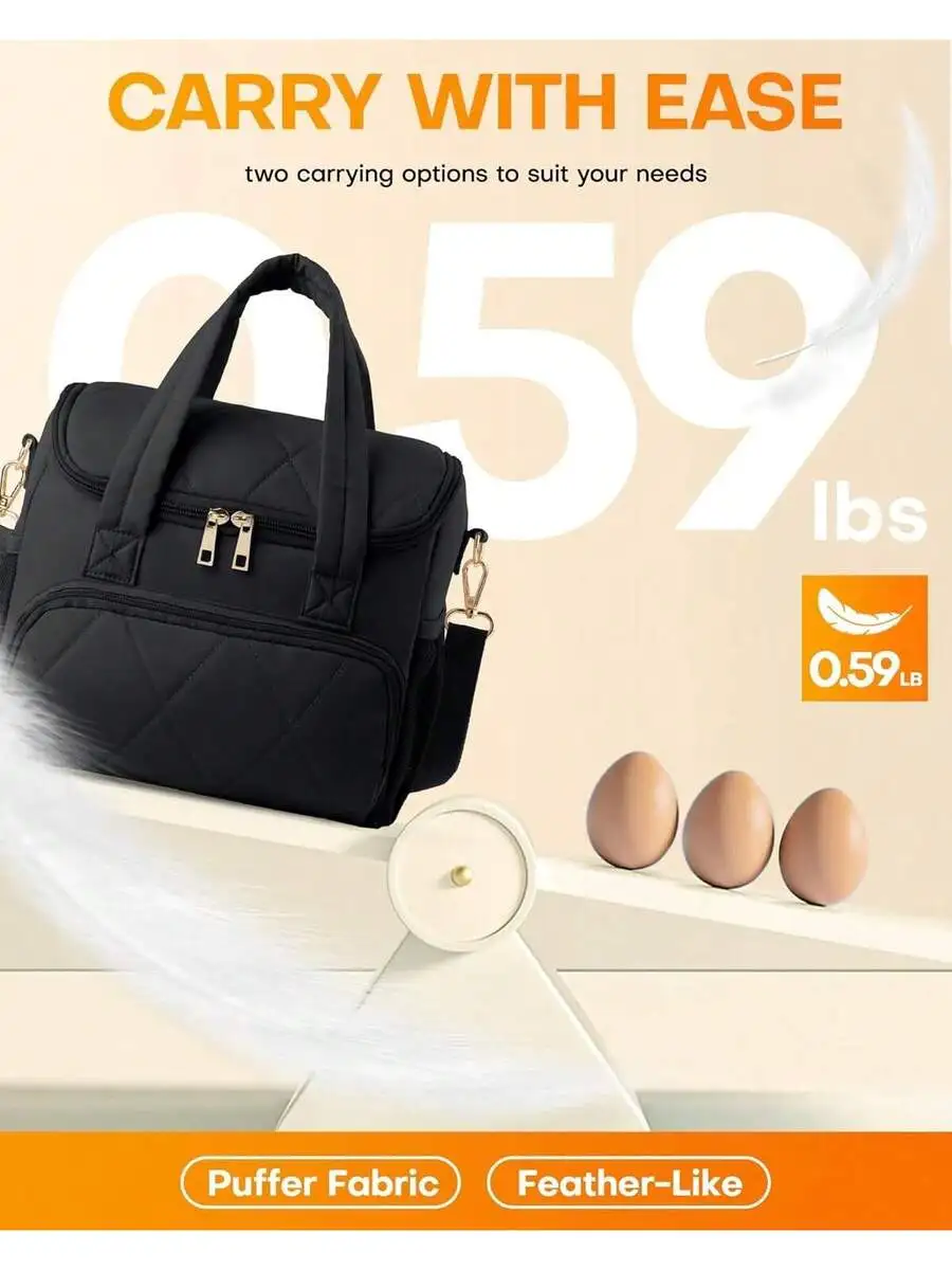 Insulated Lunch Bag For Women With Extra Pockets Spacious Tote Padded Handles Straps Cooler For Work Travel Picnic
Insulated Lunch Bag For Women With Extra Pockets Spacious Tote Padded Handles Straps Cooler For Work Travel Picnic