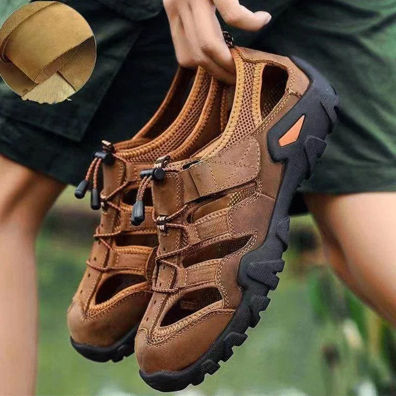 Breathable Casual Sandals Water-Resistant Hollow-Out Beach Shoes Anti-Collision Summer Outdoor Men's Slippers Korean Style
Breathable Casual Sandals Water-Resistant Hollow-Out Beach Shoes Anti-Collision Summer Outdoor Men's Slippers Korean Style