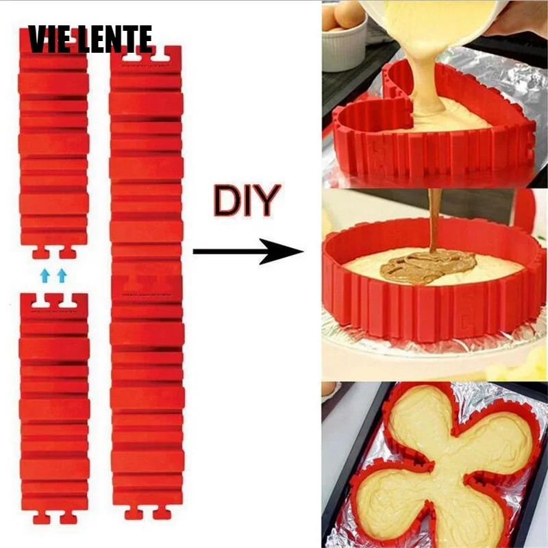 4Pcs/Set Cake Mold Magic Puzzle Silicone Baking Tools Creative DIY Reusable Mold Bread Cake PanCake Pastry Multi-Style Kitchen
4Pcs/Set Cake Mold Magic Puzzle Silicone Baking Tools Creative DIY Reusable Mold Bread Cake PanCake Pastry Multi-Style Kitchen