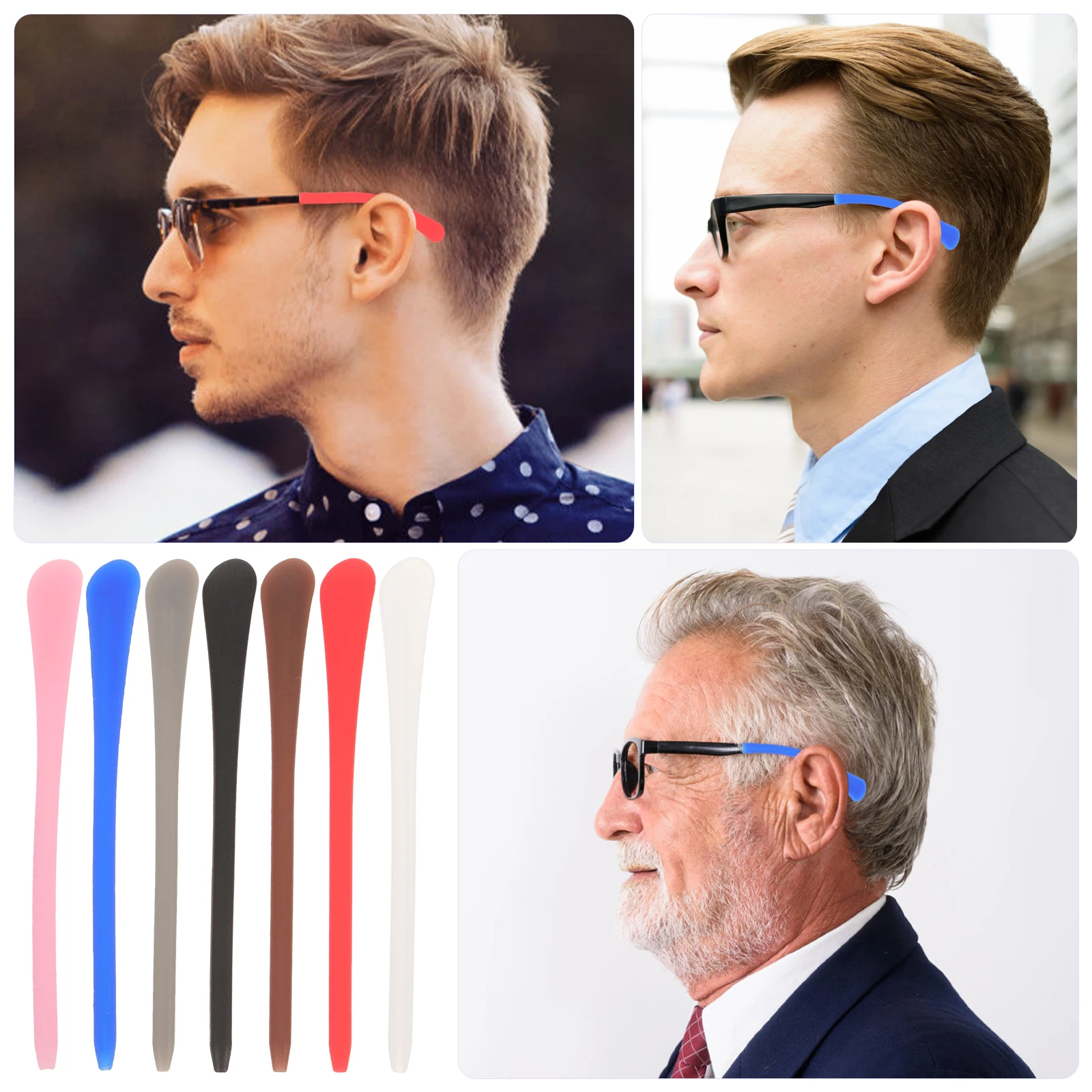 14 Pcs Non Slip Silicone Leg Covers Temple Tips For Eyeglasses Sunglasses Reading Glasses NearSighted Glasses Accessories Black
14 Pcs Non Slip Silicone Leg Covers Temple Tips For Eyeglasses Sunglasses Reading Glasses NearSighted Glasses Accessories Black
