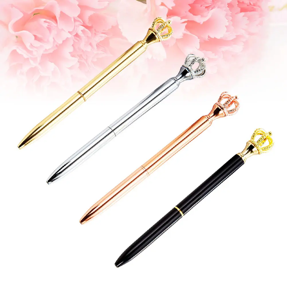 4Pcs Crown Gel Pen Metal Creative Beautiful Design School Supplies for Kids Students Black Electroplated Gold Silver Smooth
4Pcs Crown Gel Pen Metal Creative Beautiful Design School Supplies for Kids Students Black Electroplated Gold Silver Smooth