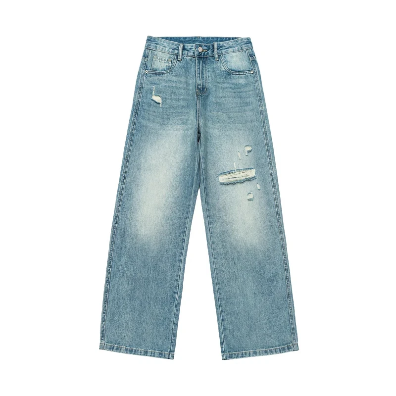 American Trendy Mens Jeans Spring Fashion Casual Straight Jeans Y2k Streetwear Man Break Hole Washed Full Length Trousers Male
American Trendy Mens Jeans Spring Fashion Casual Straight Jeans Y2k Streetwear Man Break Hole Washed Full Length Trousers Male