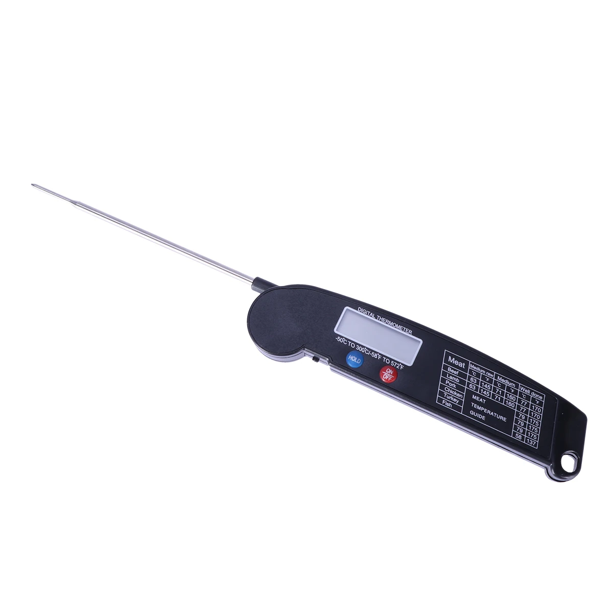 Thermometer Instant Read Meat Probe For Cooking Bbq Kitchen Internal Magnet -50~300℃ ±1°C Accuracy 180°
Thermometer Instant Read Meat Probe For Cooking Bbq Kitchen Internal Magnet -50~300℃ ±1°C Accuracy 180°