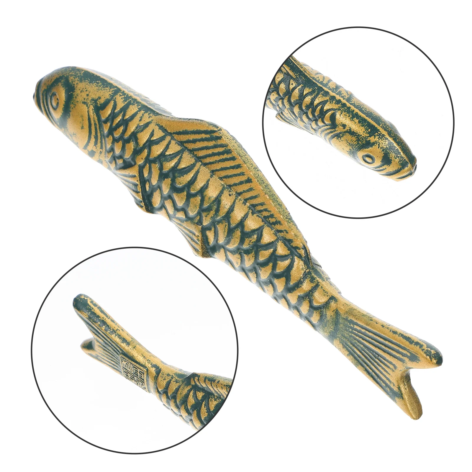 Chinese Calligraphy Paperweight Cast Iron Carp Shape For Sumi Drawing Painting Practice Tool Desktop Decor
Chinese Calligraphy Paperweight Cast Iron Carp Shape For Sumi Drawing Painting Practice Tool Desktop Decor