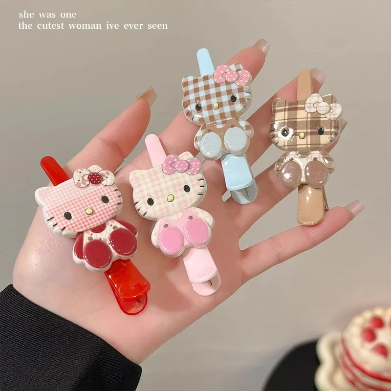 Cute Hello Kitty Plaid Sitting Posture Pointed Nose Clip Girl Heart Versatile Japanese Bangs Cartoon Headpiece Girl Hair Clip
Cute Hello Kitty Plaid Sitting Posture Pointed Nose Clip Girl Heart Versatile Japanese Bangs Cartoon Headpiece Girl Hair Clip