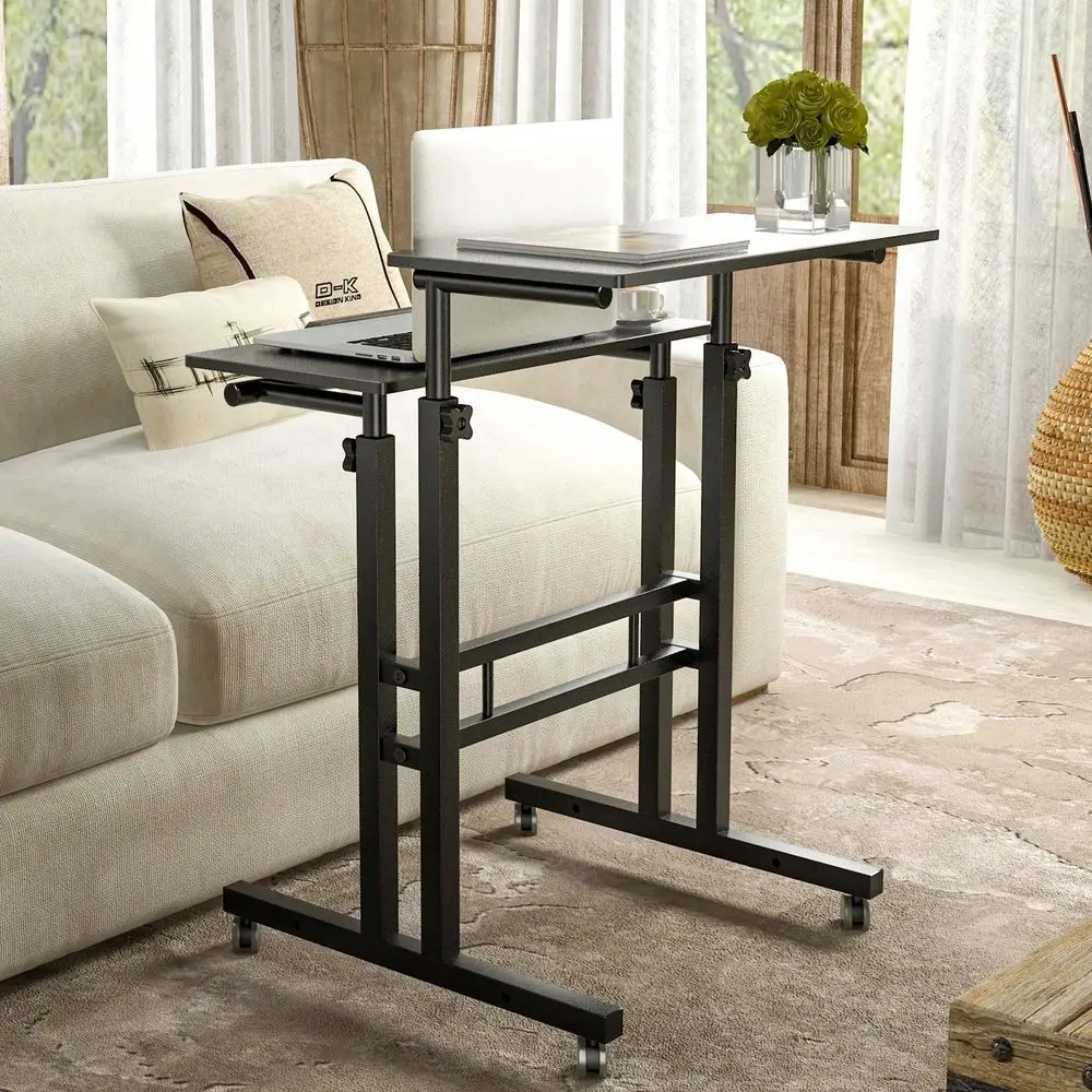 Portable Desk, Home Computer Desk, Height Adjustable, Standing Desk, Black
Portable Desk, Home Computer Desk, Height Adjustable, Standing Desk, Black