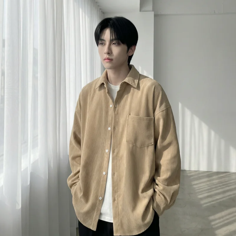 Spring Vintage Japanese Sle Corduroy Men's Long Sve Loose Casual irt Pure Color Base Layer Trendy Loose Fit Polyester ...
Spring Vintage Japanese Sle Corduroy Men's Long Sve Loose Casual irt Pure Color Base Layer Trendy Loose Fit Polyester ...