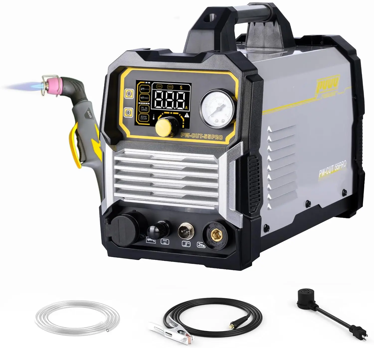 Plasma Cutter IGBT Inverter Dual Voltage Pilot Arc Blowback Cutting Machine Non Touch Adjustable Cutting Thickness Digital Displ
Plasma Cutter IGBT Inverter Dual Voltage Pilot Arc Blowback Cutting Machine Non Touch Adjustable Cutting Thickness Digital Displ