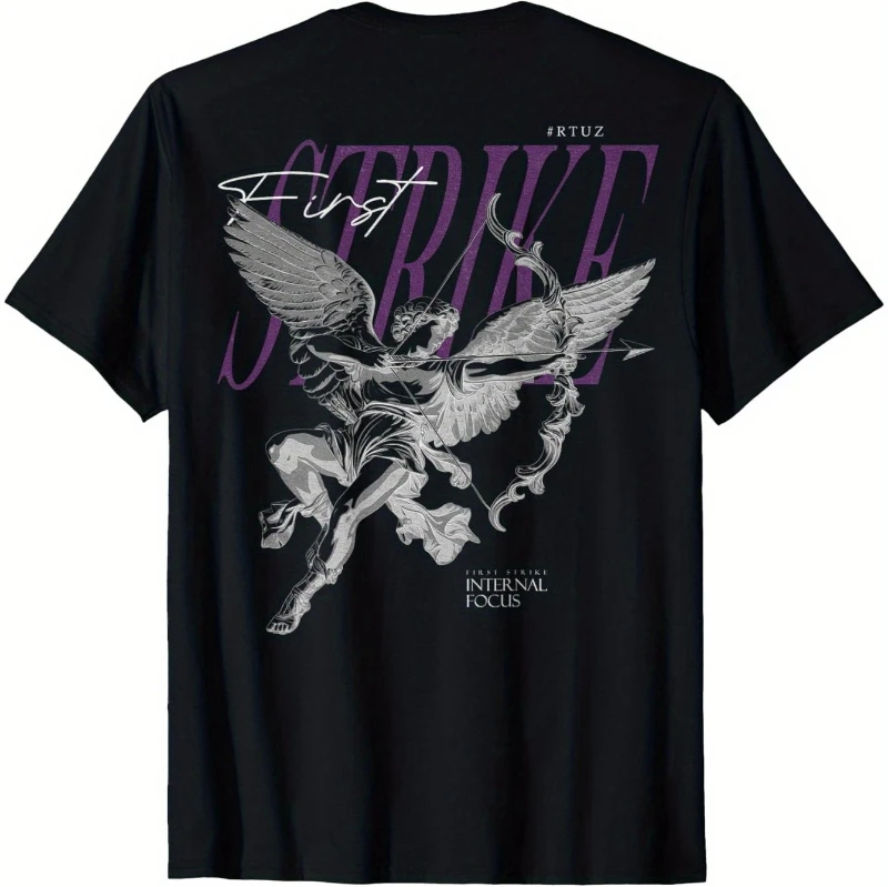 Summer Hot Selling Hip-hop Retro Avant-garde Urban Style Y2K Back Printed Streetwear Angel Men's Short Sleeved T-shirt
Summer Hot Selling Hip-hop Retro Avant-garde Urban Style Y2K Back Printed Streetwear Angel Men's Short Sleeved T-shirt